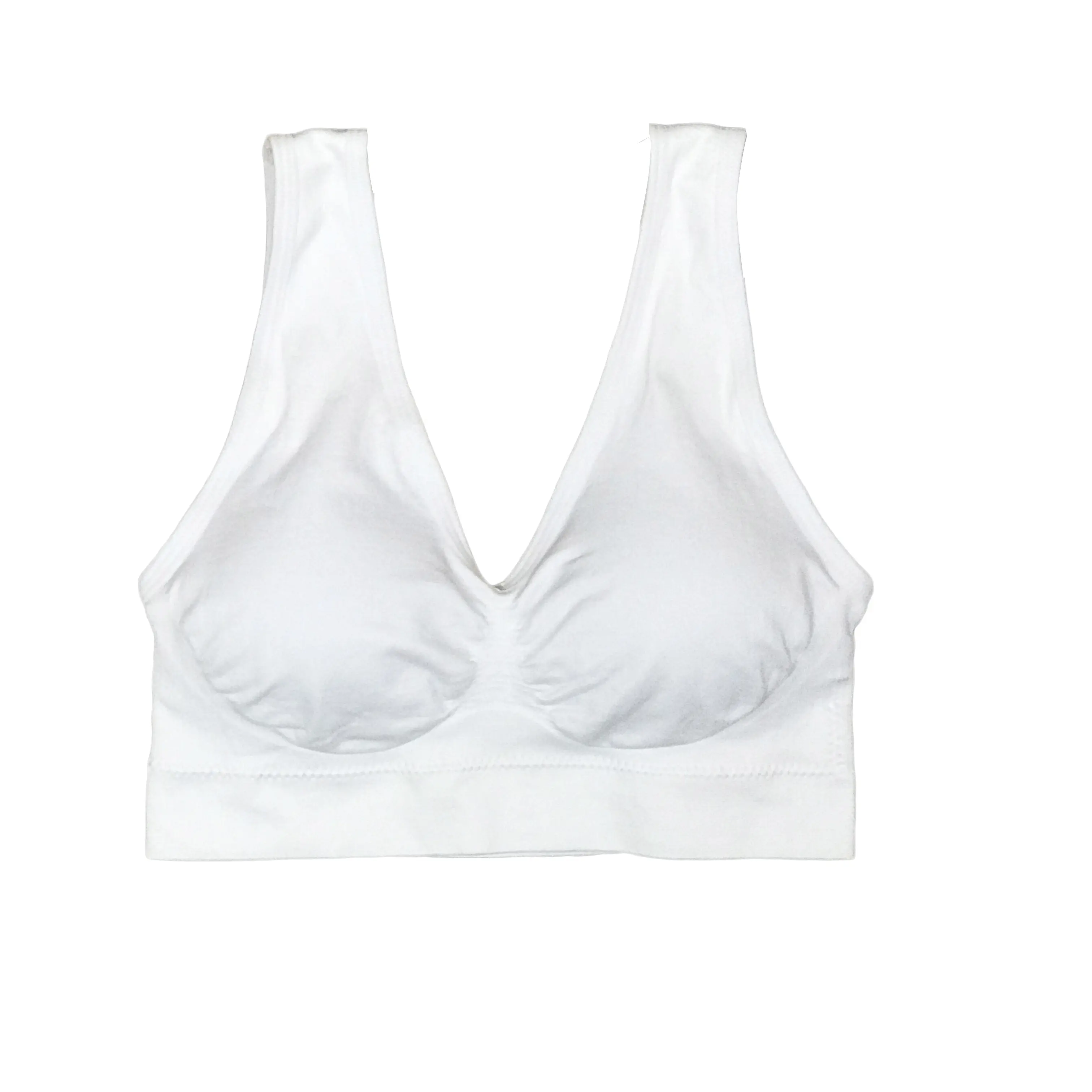 Wirefree di Miscela di Nylon Elastan Senza Soluzione di Continuità Confortevole Yoga Maglia femminile di sonno della biancheria intima reggiseni sportivi