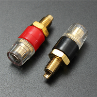 Borne en cuivre pour fiche banane de 4mm, connecteur Jack, amplificateur de câble de haut-parleur