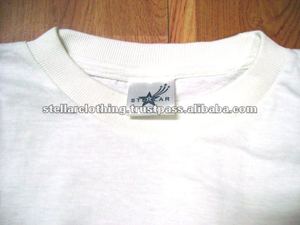 เสื้อยืดสีขาวทรงปกติ แขนสั้น ผลิตจากผ้าฝ้ายรีไซเคิลผสมโพลีเอสเตอร์ถัก น้ำหนัก 3.5 ออนซ์ 120 GSM ระบายอากาศได้ดี ทนทาน เป็นมิตรต่อสิ่งแวดล้อม พร้อมโลโก้ด้านหน้า - Product Image 5