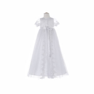<span class=keywords><strong>Robe</strong></span> <span class=keywords><strong>de</strong></span> baptême en dentelle pour filles et garçons, tenue blanche <span class=keywords><strong>de</strong></span> 50 cm, idéale pour baptême, vente en gros - Product Image 2