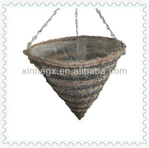 Aphixh — panier de rangement en rotin, naturel tissé à la main, décoratif, pour l'extérieur/la maison et le jardin, à suspendre, pour pots ou fleurs - Product Image 2