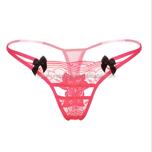 Pizzo con fiocco carino Sexy giovani ragazze trasparenti perizoma <span class=keywords><strong>mutandine</strong></span> per la <span class=keywords><strong>vendita</strong></span> - Product Image 1