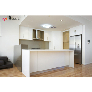 Úc phong cách hiện đại <span class=keywords><strong>High</strong></span> <span class=keywords><strong>End</strong></span> trắng bóng 2-pac thân thiện với môi chìm cơ sở tủ với vòi nước và bản lề cho bán - Product Image 6