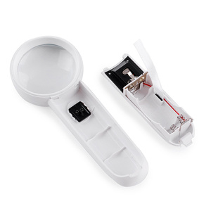 Hộp màu 5x cầm tay công cụ bỏ túi Kính lúp LED Đèn OEM Kính đọc sách chuyên nghiệp logo thương hiệu 5X trắng 3 AAA - Product Image 6