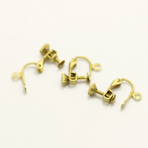 Clips à <span class=keywords><strong>vis</strong></span> en laiton <span class=keywords><strong>pour</strong></span> accessoires de bijoux DIY, 12 mm, petits apprêts <span class=keywords><strong>pour</strong></span> boucles <span class=keywords><strong>d</strong></span>'oreilles à clipser <span class=keywords><strong>pour</strong></span> la création de bijoux - Product Image 5