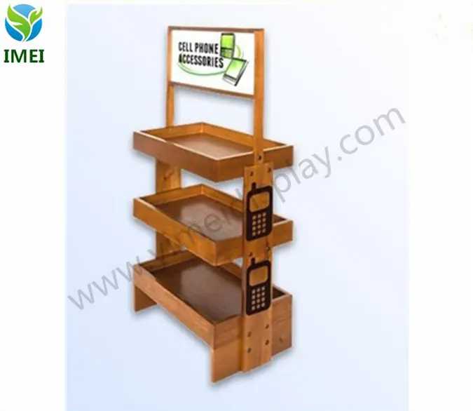 Kosmetik shop holz lagerung box holz einzelhandel display racks