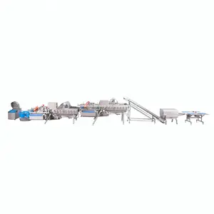 professional commercial vegetable washing processing machine fresh salad production line