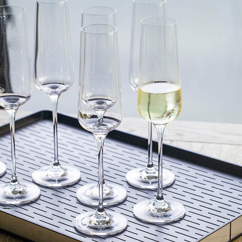 Haonai Crystal Flute Champagne Glasses Wedding Champagne Flutes