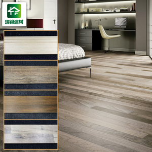 Impresión en color diferente acabado 10mm espesor Dubai madera como baldosas de cerámica suelos de madera baldosas de textura - Product Image 5