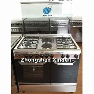 Freestanding cooker oven with Gas tank compartment