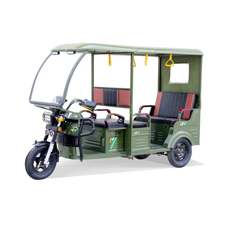 El mercado de la India de pasajeros eléctrico tuk de la motocicleta de 3 ruedas triciclo bajaj rickshaw taxi