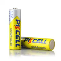 Pkcell marque Chine Offre Spéciale 2000mah 12v Pack Ni-mh 1.2v AA Batterie Rechargeable