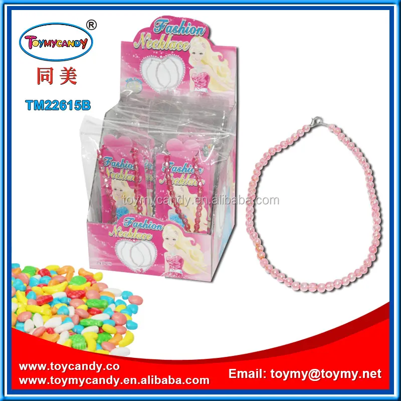 गर्म बेच लड़की खिलौने कैंडी के साथ चीन में किए गए प्लास्टिक हार सामान लड़की eup बाजार में गर्म बेच माल