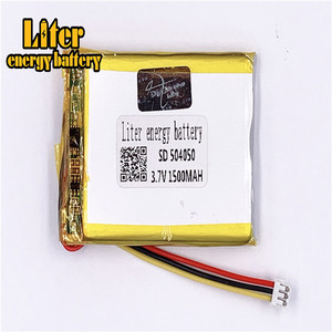 Connector 1,5-<span class=keywords><strong>3</strong></span> p lithium polymer batteries 504050 <span class=keywords><strong>3</strong></span>,7 V 1500 mAh Li-polymer battery LiPo battery with wire lead - Product Image 2