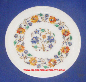 Plaque d'incrustation de marbre design - Product Image 1
