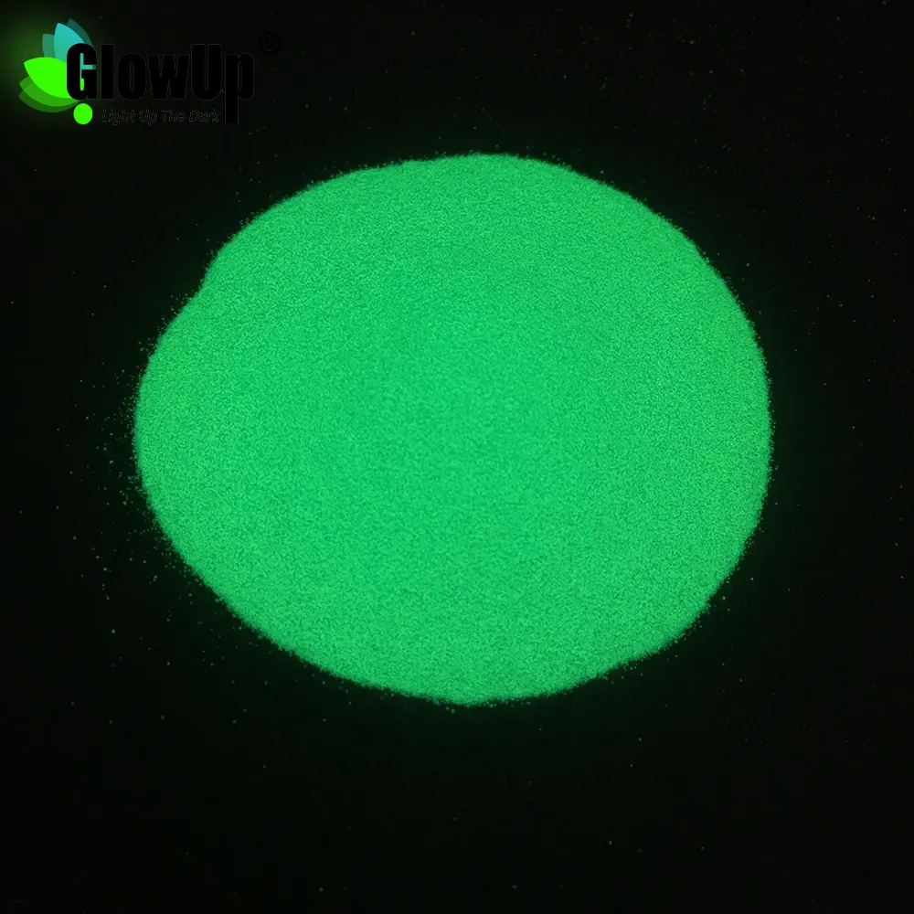 Beliebter Ultra fine Glow Pigment Glow In The Dark Pulver Gelbgrün