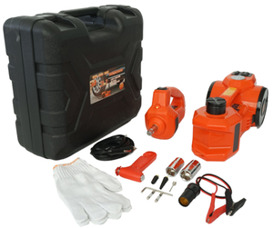 Bộ Dụng Cụ Thay Lốp Xe Hơi 12 Volt, Jack Cắm Xe Hơi Thủy Lực + Bơm Lốp + Cờ Lê Va Đập - Product Image 1