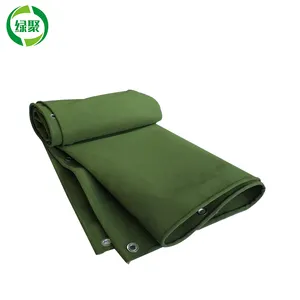 Bâche imperméable pour camion de Guangzhou, bâches en toile verte personnalisées 400gsm 500gsm - Product Image 1