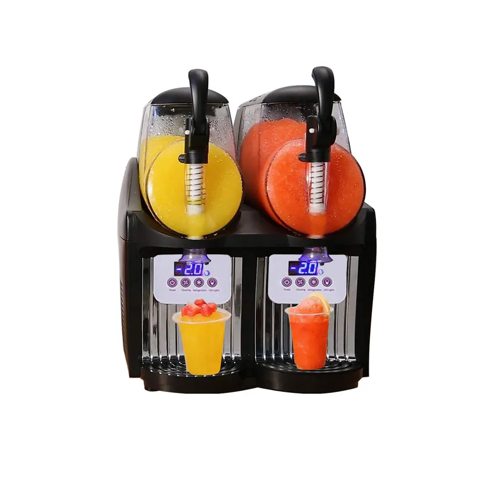 Machine à boissons glacée, 2 en 1, 110 v, pour Slush et crème glacée, 2 réservoirs, nouveauté