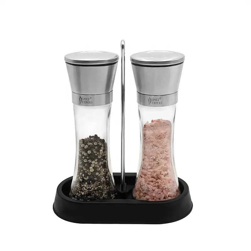 Handleiding Herb Spice Gereedschap Glas Zout En Pepermolen Grinder Zout En Peper Keramische Molen Jar