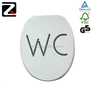 <span class=keywords><strong>Copriwater</strong></span> Decorativo Moderno su Misura con Chiusura Rallentata e Alta Durezza - Product Image 4