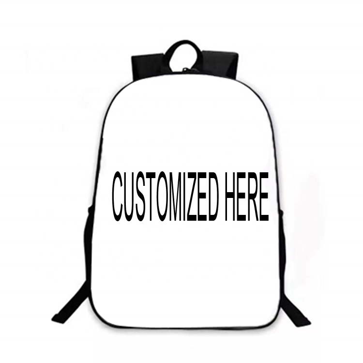 Custom Print Student Backpack Blank Sublimation