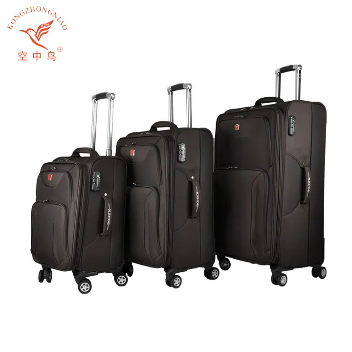 New Design High Quality 600D nylon trolley travel luggage bag with leisure style