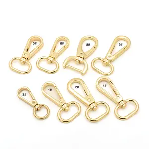 Wholesale Stock Metal Clasps Claw Lobster Snap Hook For Bags