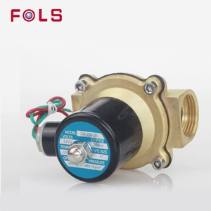 <span class=keywords><strong>12V</strong></span> 24V 220V 1/2 2 Zoll 2W elektrisches Wasser Messing Magnetventil magnetisch für Luftgas - Product Image 5