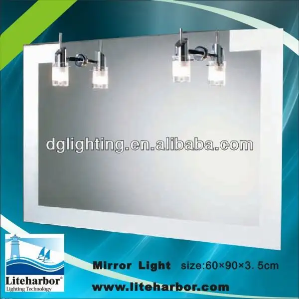 Muebles de baño ce listed recargable led espejo para cuartos de baño, a vestuarios fabricante de china