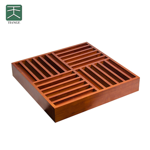 TianGe Bois de caoutchouc <span class=keywords><strong>écologique</strong></span> Pièges à basses décoratifs Matériau insonorisé Diffuseur QRD Panneaux muraux acoustiques - Product Image 5