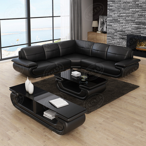 Canapé façonnée en cuir, ensemble de luxe moderne, meubles de style français, pour salon, joli design - Product Image 5
