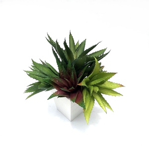 Planta Artificial de Aloe <span class=keywords><strong>Vera</strong></span> de Plástico al por Mayor para Decoración con Tacto Real - Product Image 6