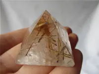 Vendita calda! Natural Golden Rutilo cristallo di quarzo Piramide, Rutilo quarzo grezzo piramide, Rutilo quarzo piramidi