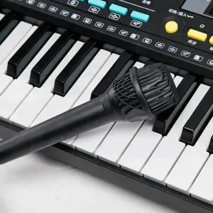 Instrumento Musical digital midi 3, instrumento electrónico con 61 teclas, piano de órgano con 2 compradores