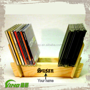 CD Record Stand , music <b>plate</b> display, headphone Holder in Solid <b>Wood</b>, LP <b>rack</b> - Product Image 1
