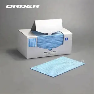 Japón <span class=keywords><strong>daiso</strong></span> de suministro de fábrica mejor absorbente tela no tejida viscosa de servicio de alimentos toallitas de limpieza - Product Image 3
