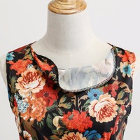 Vêtements Pin up pour femmes de grande taille Robes Vintage Rockabilly des années 50 et 60 du printemps et de l'automne rétro