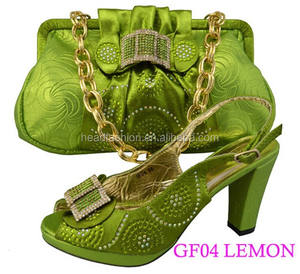 green shoes and matching bolsa