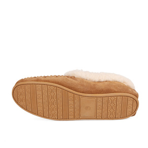 Mocassini Invernali in Pelle Scamosciata <span class=keywords><strong>con</strong></span> Pelliccia di Lana e Suola TPR per <span class=keywords><strong>Uomo</strong></span> e Donna, <span class=keywords><strong>Scarpe</strong></span> Casual - Product Image 4