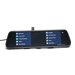Горячая Распродажа 9,66 дюймовый сенсорный видеорегистратор IPS 1080P Поддержка ADAS автомобильный черный зеркальный видеорегистратор с датчиком Sony