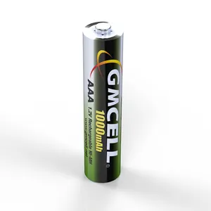 الصين GMCELL العلامة التجارية بطارية NI-MH 1000mAh AAA 1.2v NI-MH بطارية قابلة للشحن