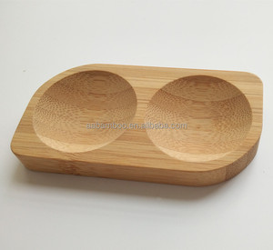 ขนาดเล็กมินิแบ่งไม้ไผ่ไม้ซอสจาน - Product Image 2