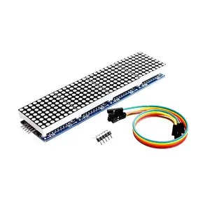 MAX7219 Dot Matrix Module Microcontroller 4 In One Display with 5P Line