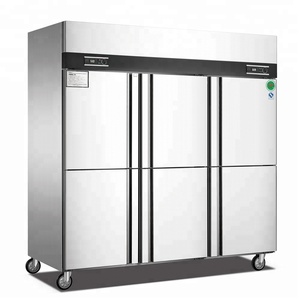 商用厨房不锈钢空气冷却器三门立式餐厅冰箱三门单温冷却 - Product Image 5