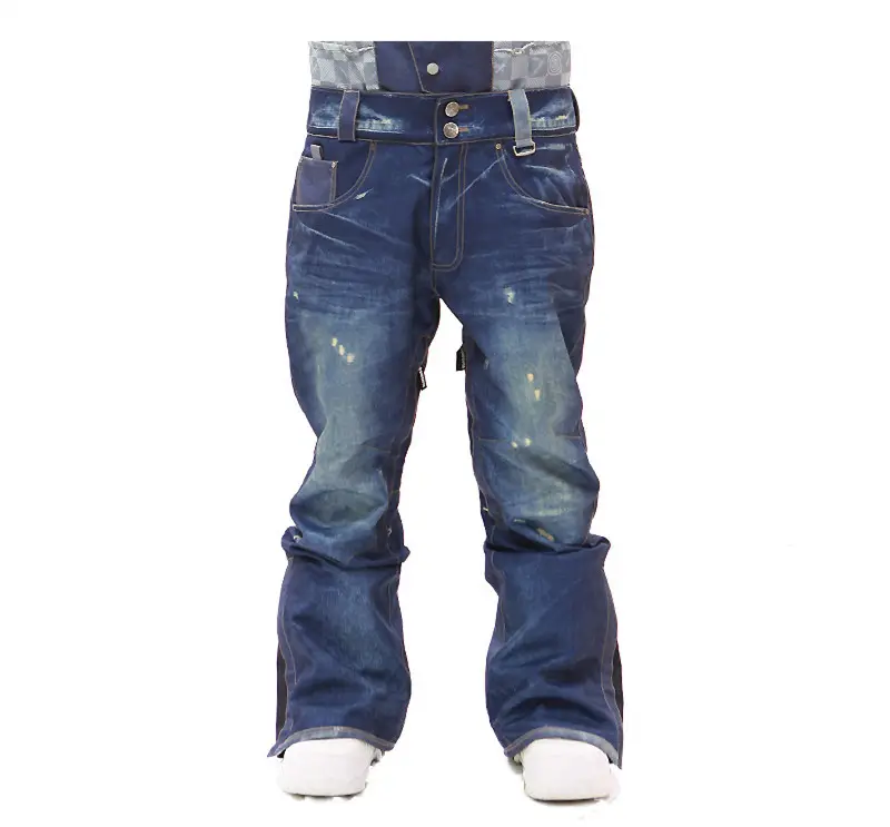 Custom 100% Katoen Snowboard Broek Mens Fashion Ski Broek Ski Jean Broek