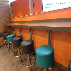 Meubles de restaurant d'occasion, <span class=keywords><strong>table</strong></span> de restauration rapide <span class=keywords><strong>murale</strong></span> en surface solide à vendre - Product Image 2
