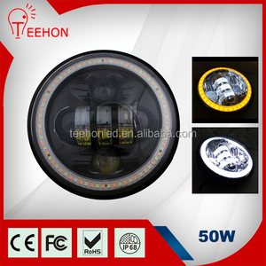 Teehon 2015 5.75 pulgadas 50 W 5000LM LED 6000 K del ojo del ángel <span class=keywords><strong>de</strong></span> <span class=keywords><strong>la</strong></span> motocicleta llevó <span class=keywords><strong>la</strong></span> linterna para Harley - Product Image 2
