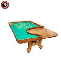 Tables de Jeux de Casino QIN LONG de Luxe : Roulette, Baccara, Blackjack, Poker Texas, Jetons, Pliables, Carrées et Ovales pour le Divertissement