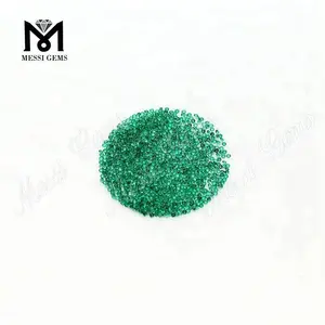 Natural Small Size Emrald Gemstones Round Shape 1.25mm Emerald Stone Price